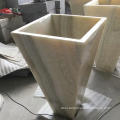 Freestanding New Design Pedestal Marble Washing Basin Onyx Sink